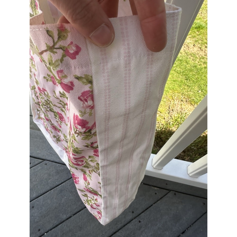 Laura Ashley Canvas Tote Cottagecore Shabby Chic NWT - Picture 5 of 5